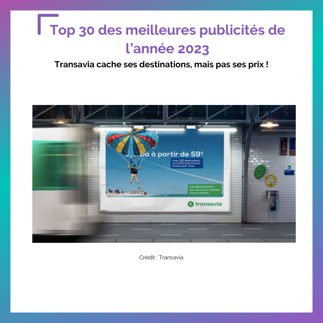 publicité Transavia 2023